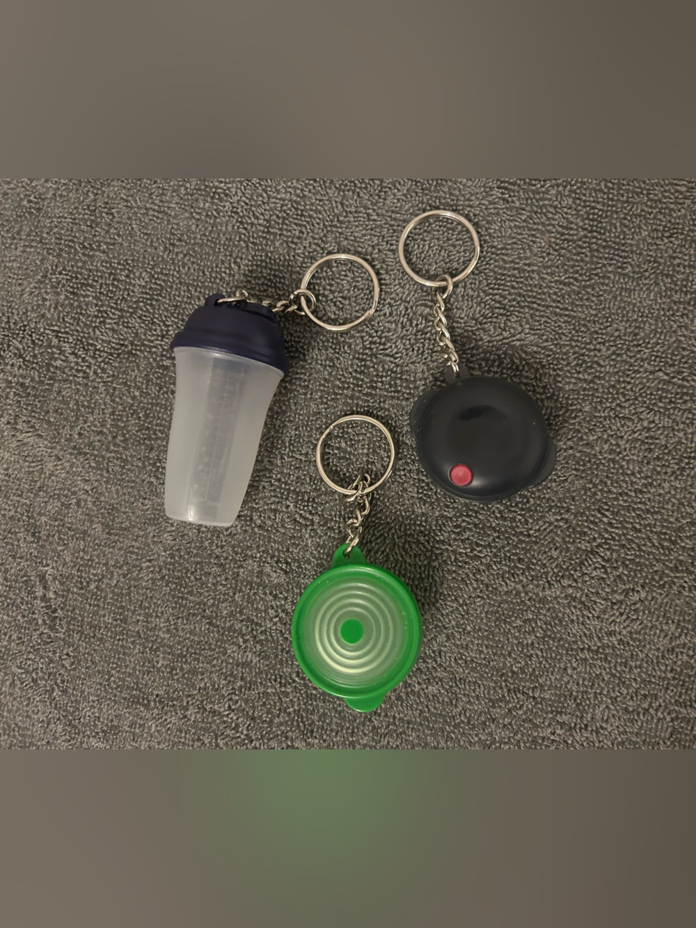 Vintage Tupperware keychains